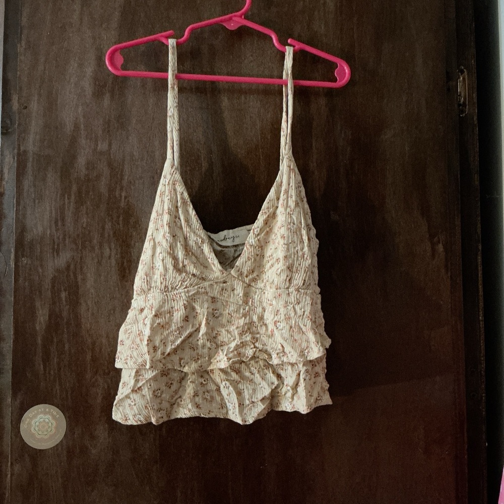 Audrey 3+1 Cream Floral Camisole